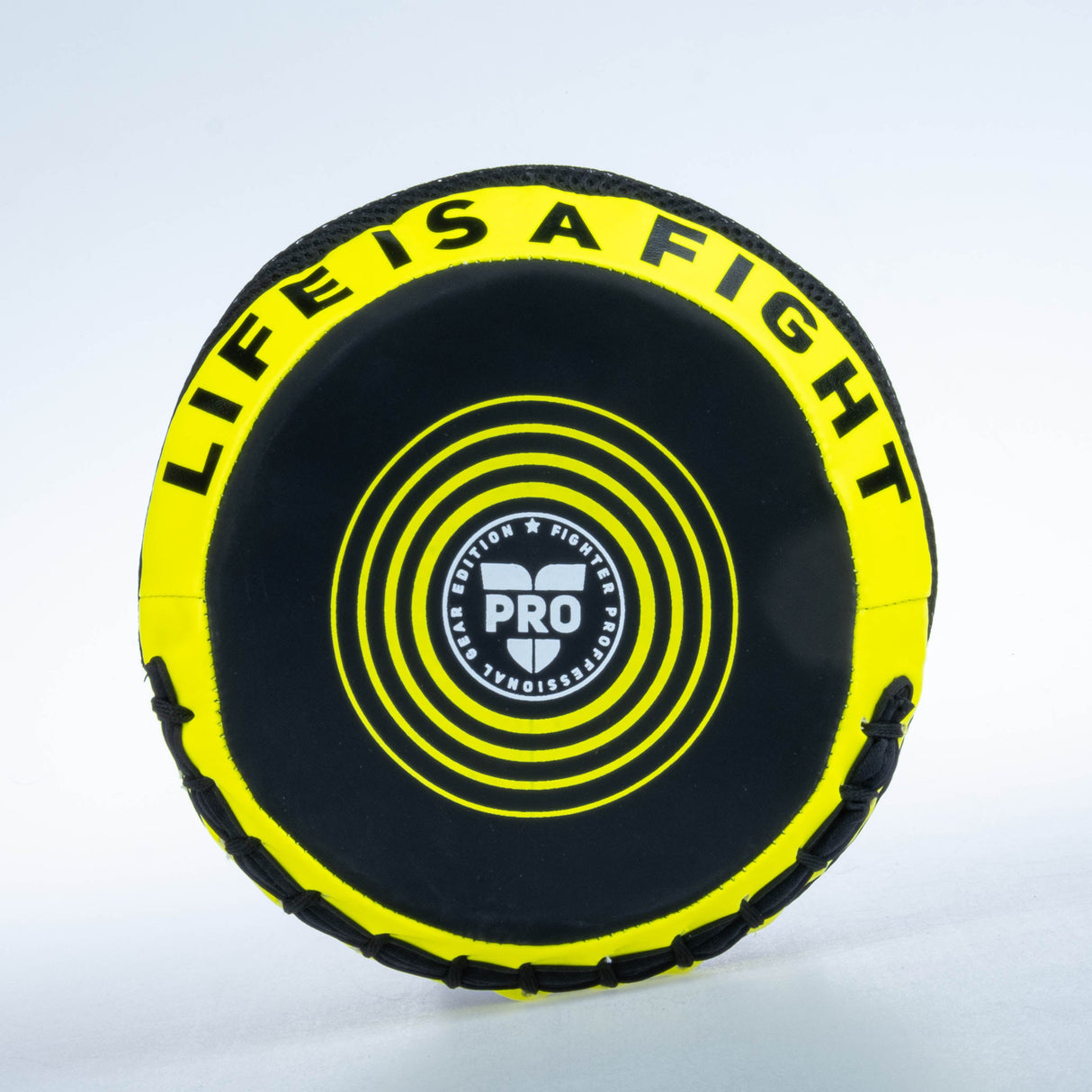 Fighter Round Shield Pro Small - schwarz/neon, FSMPR-001-NB