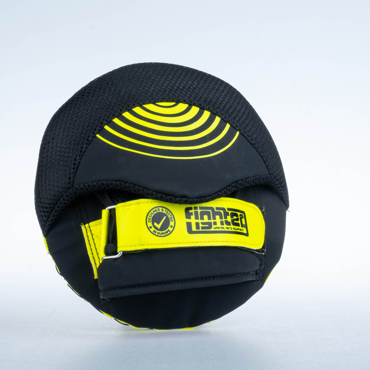 Fighter Round Shield Pro Small - schwarz/neon, FSMPR-001-NB