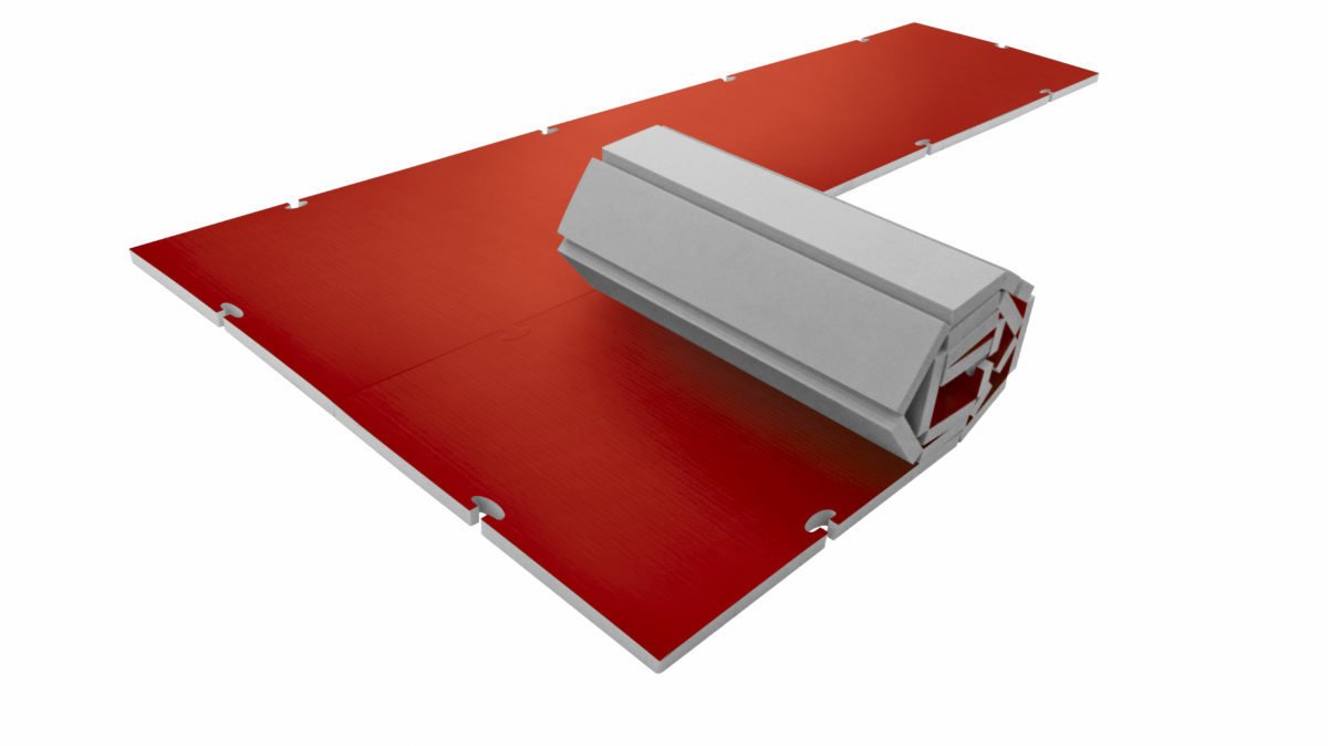 ProGame tatami Tis Roll 400 x 100 cm - rouge