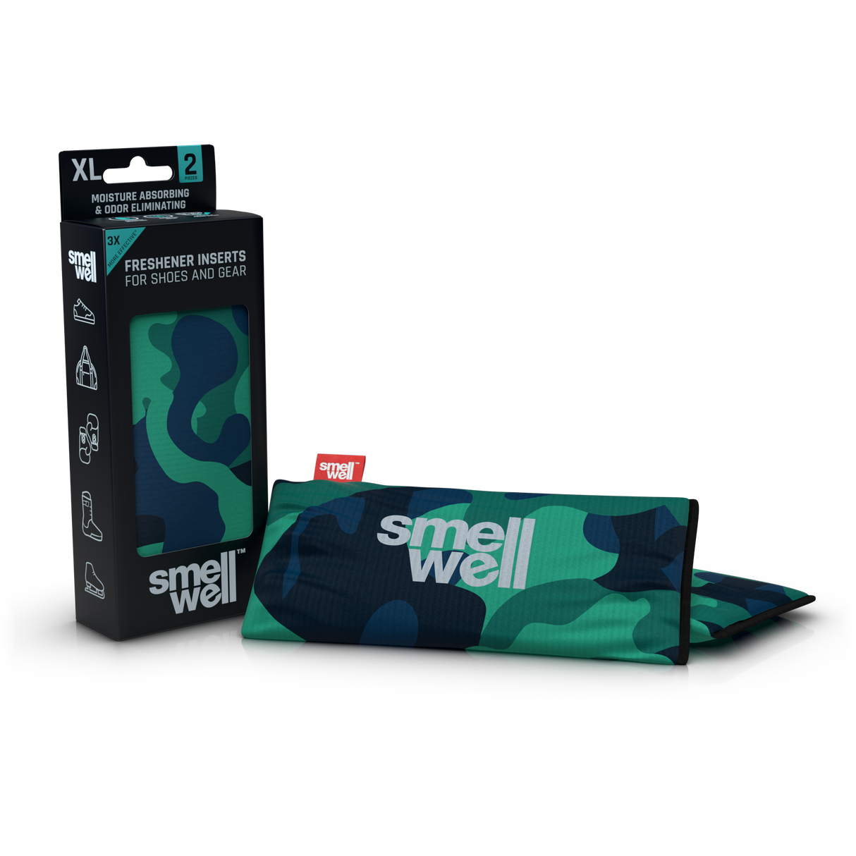 SmellWell - Handschuh-/Taschen-/Schuhdeodorant Active XL - camo grau