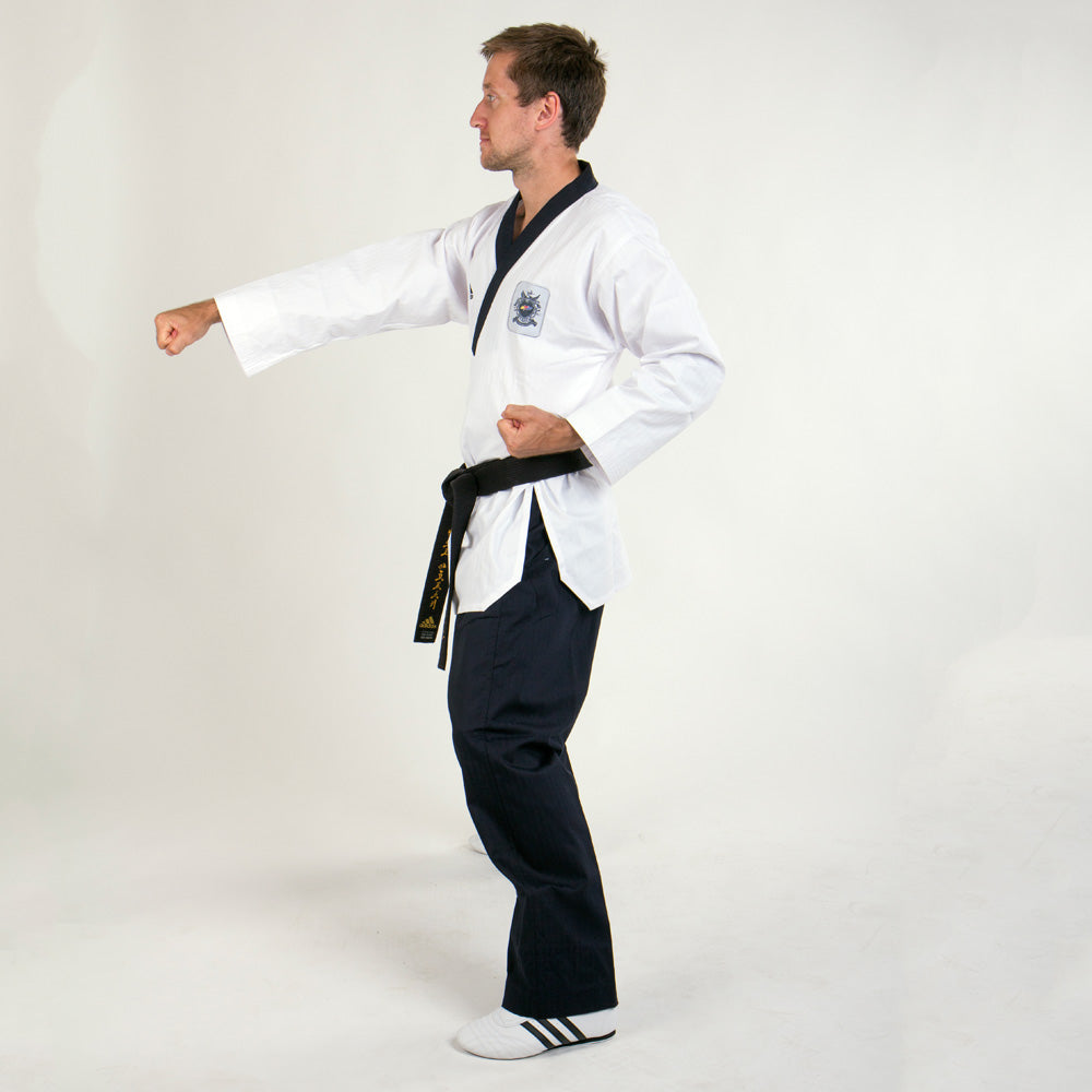 Adidas taekwondo black belt uniform best sale