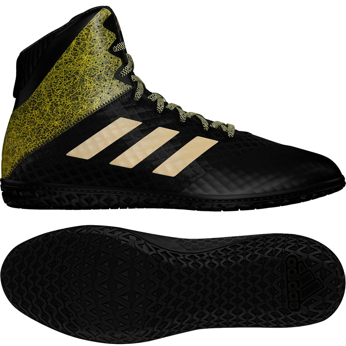 Adidas Wrestlingschuhe Mat Wizard Hype - schwarz/grün, EF1476