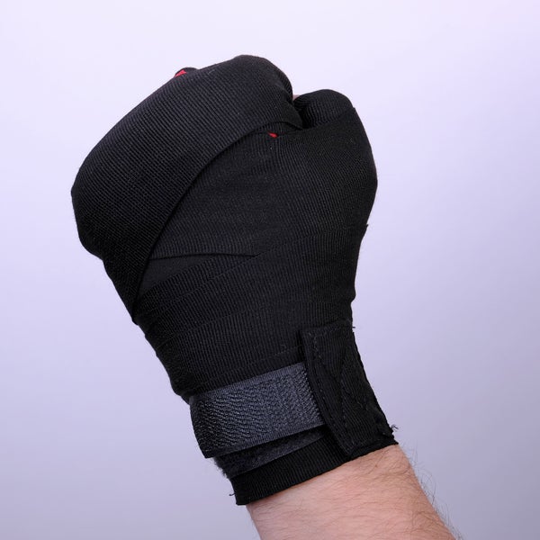 Bandages pour les mains en gel Fighter - noir, FGWN-001BB