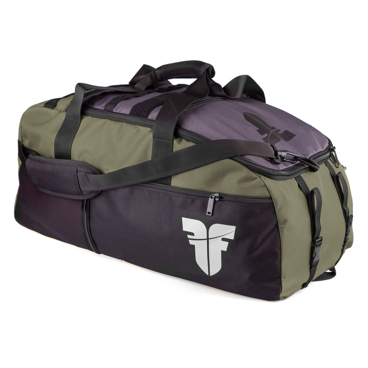 Sac de sport Fighter LINE XL - vert armée/gris/noir, FTBP-03