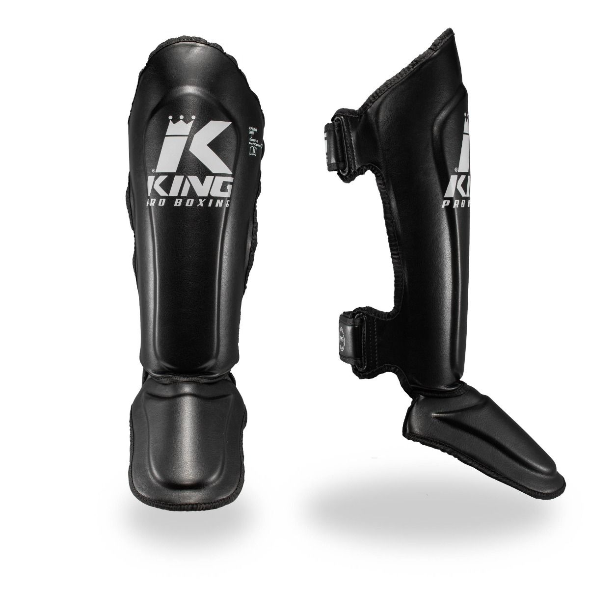 King Pro Boxing Shin Guards - black/white