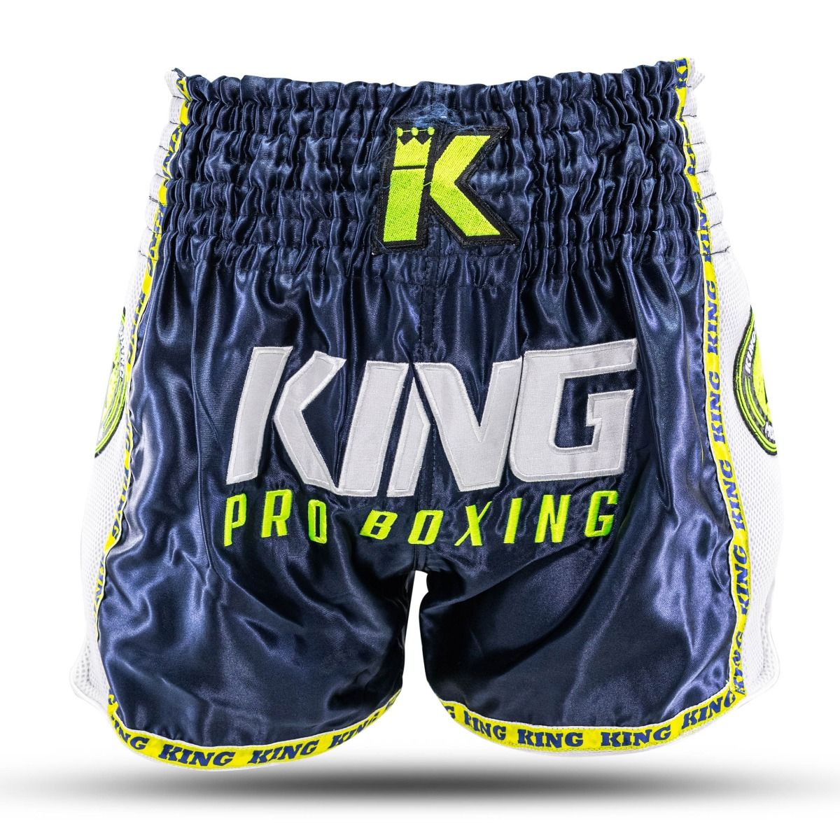 King Short Neon 2 - bleu/jaune fluo, KPB NEON 2-S