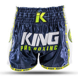 King Shorts Neon 2 - blau/neongelb, KPB NEON 2-S