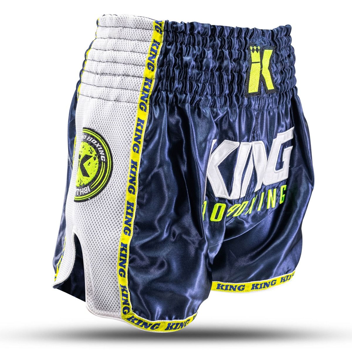 King Shorts Neon 2 - blau/neongelb, KPB NEON 2-S