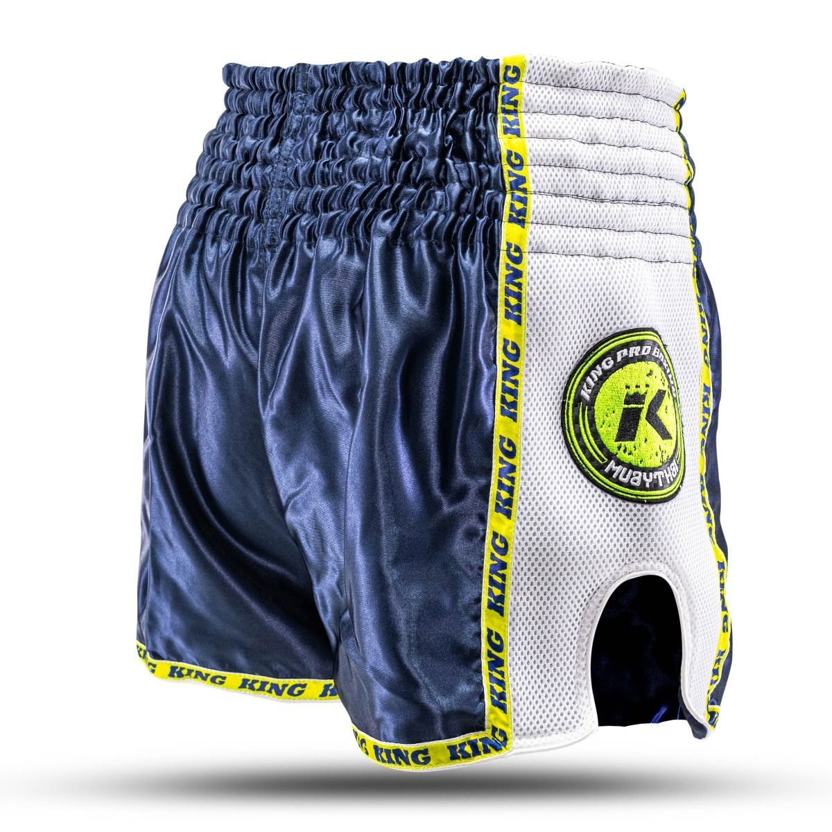 King Short Neon 2 - bleu/jaune fluo, KPB NEON 2-S