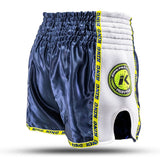 King Shorts Neon 2 - blau/neongelb, KPB NEON 2-S