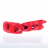 Karate Kickprotector - Cou-de-pied et tibia WKF - rouge, 343-4N