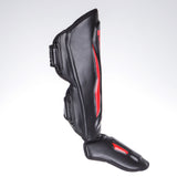 Fighter Shinguards Thai Ergo - black/red, FSG-004BR