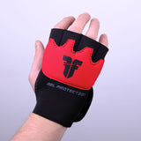 Fighter Gel Handbandagen - schwarz/rot, FGWN-001BR