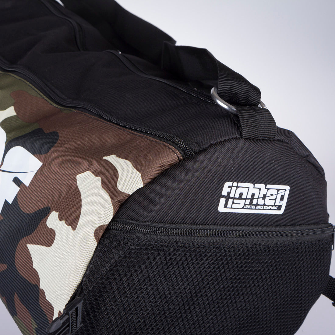 Fighter Roll Sporttasche - schwarz/camo, FSB-06