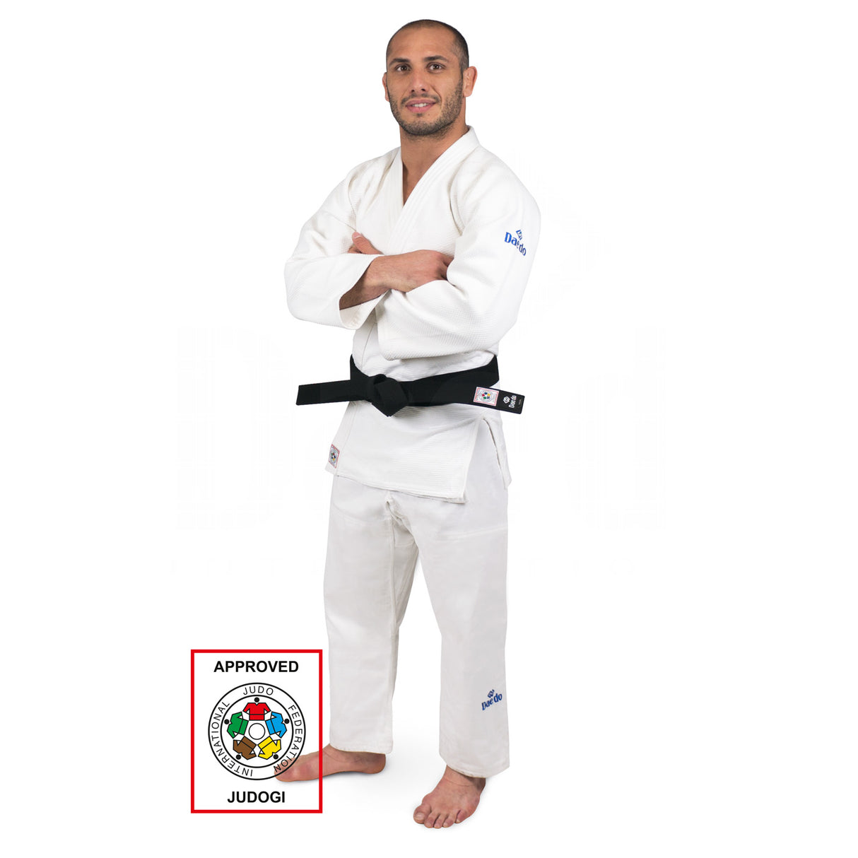 Daedo Slim Fit Judogi IJF - blanc, judo2003