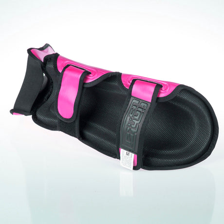 Fighter Shinguards Thai Ergo - neon pink/black, FSG-004NPB