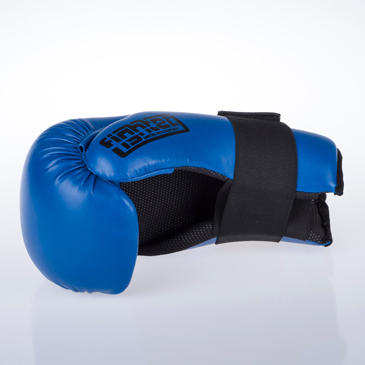 Fighter Open Handschuhe mit Riemen - blau, FOG-001BL