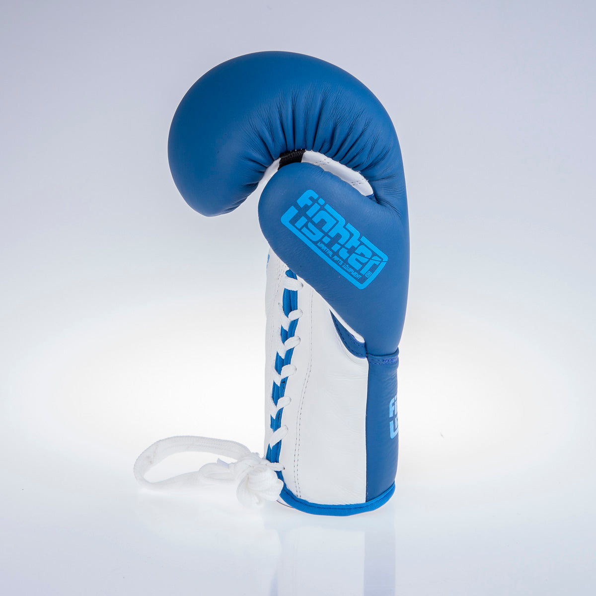 Gants de boxe Fighter Competition Pro - bleu clair/blanc, FBG-004BL