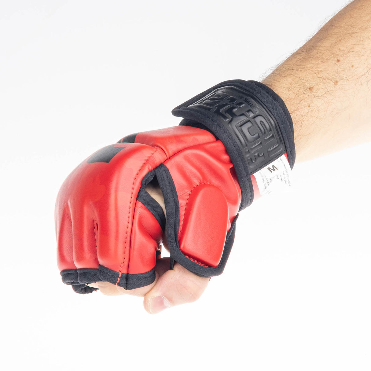 Fighter MMA Handschuhe Competition - rot camo, FMG-002CRD