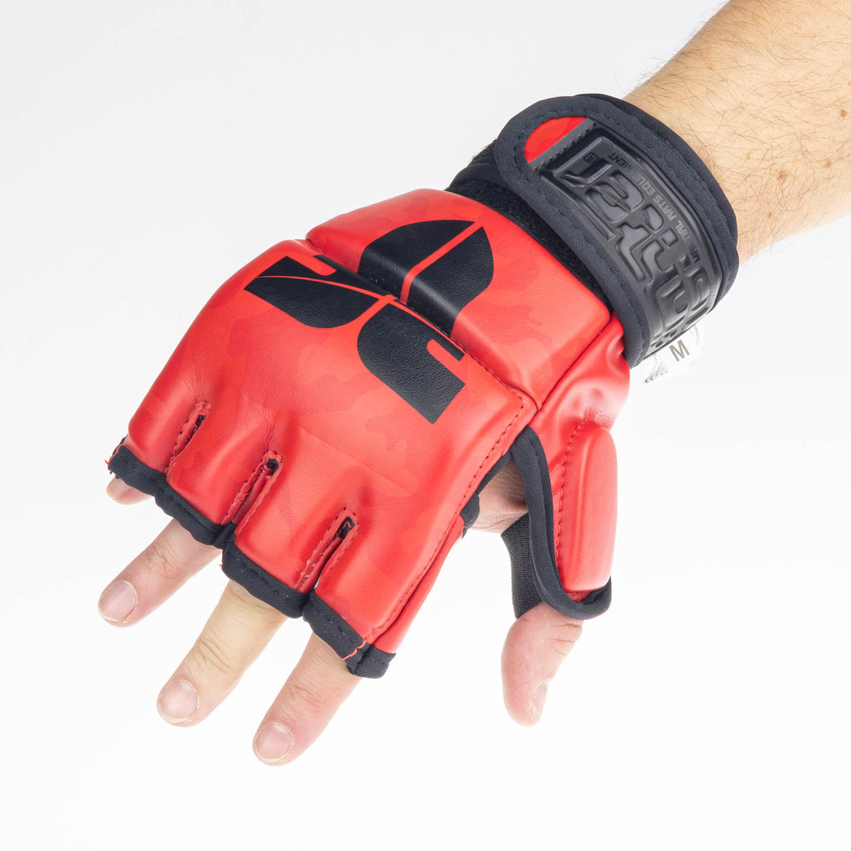 Fighter MMA Handschuhe Competition - rot camo, FMG-002CRD