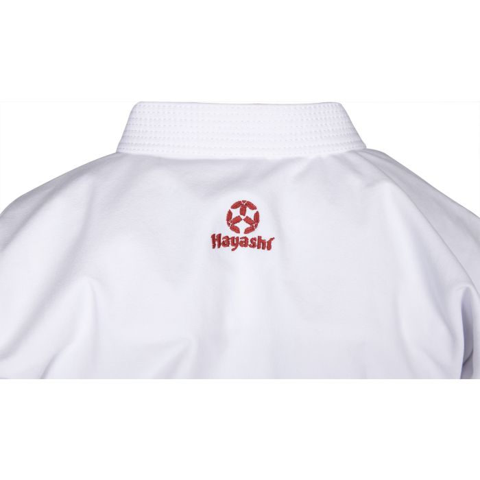 Set d'uniforme de karaté Hayashi "Bunkai 2.0" - blanc/rouge, blanc/bleu, 04971-46