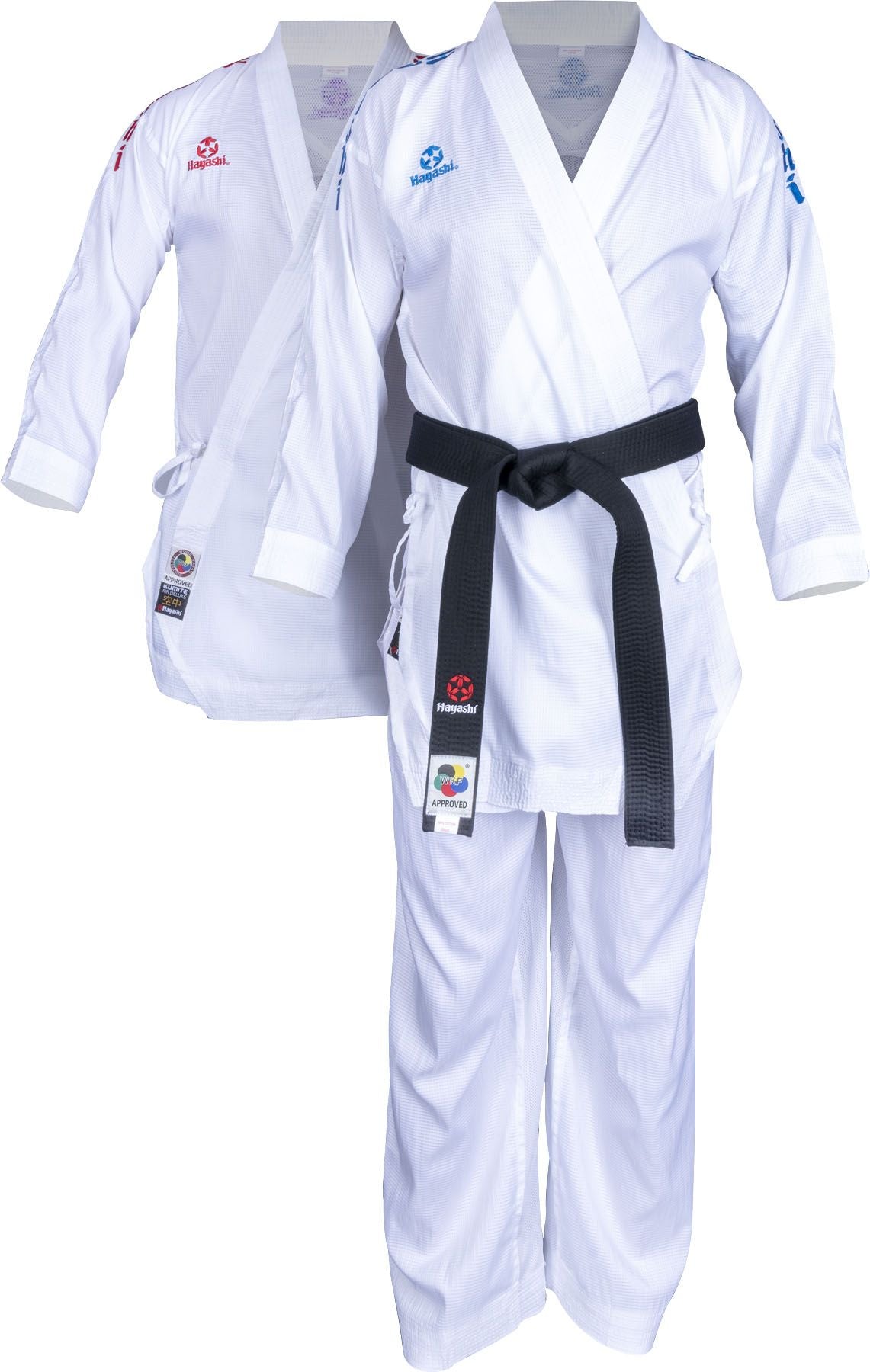 Hayashi Karate-Gi Set „Air Deluxe Competition“ - WKF Approved - rot/blau