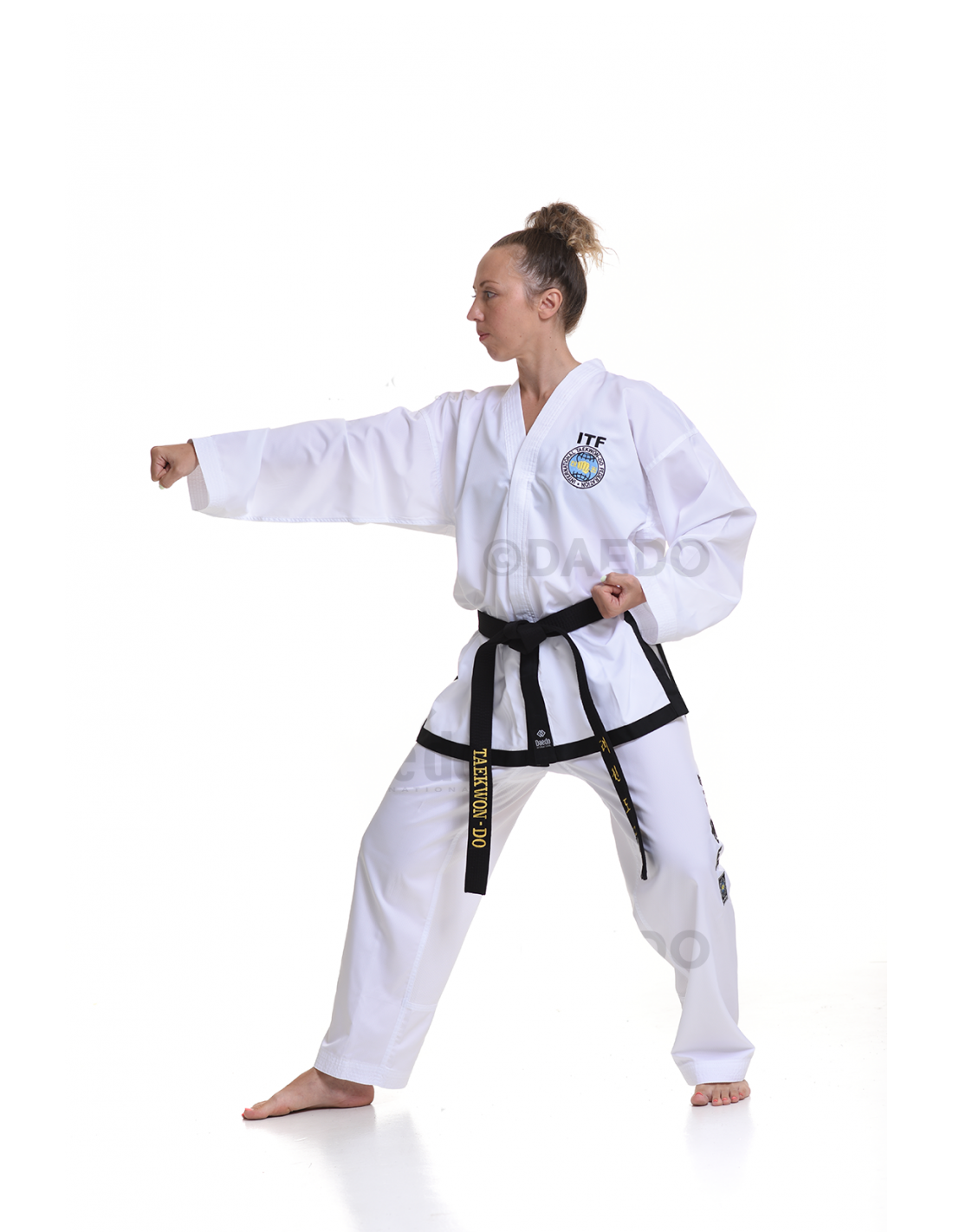 Compétition de ceinture noire Dobok approuvée par Daedo ITF, TA10814