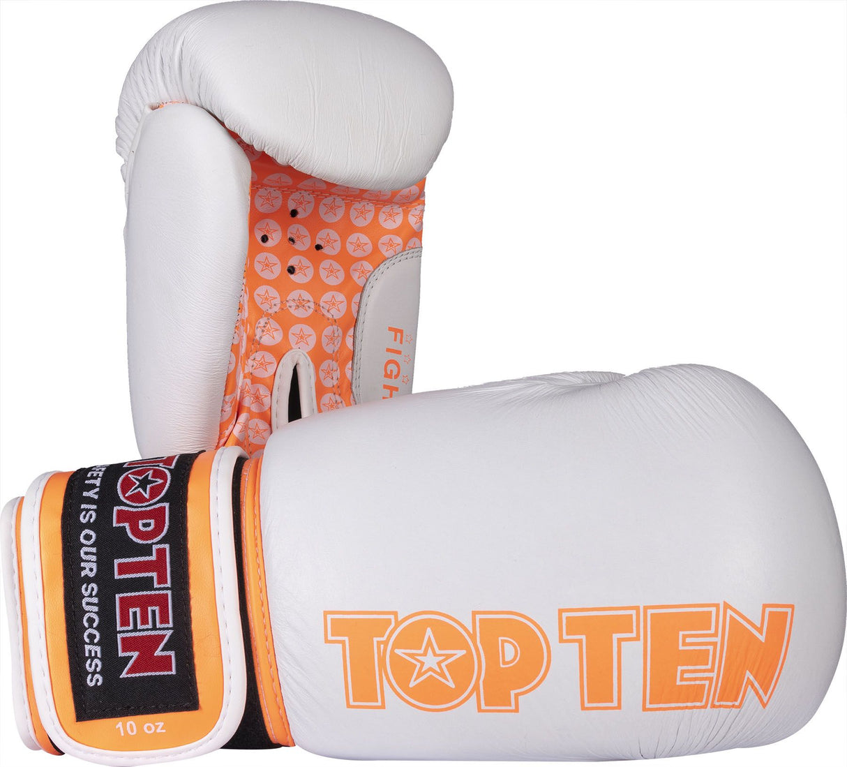 Boxhandschuhe TOP TEN Fight - weiß/orange, 20661-13