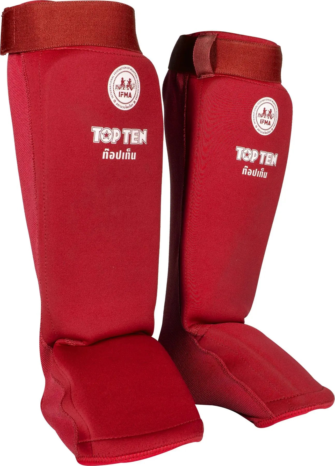 Top Ten IFMA Shin Guards Dae - red