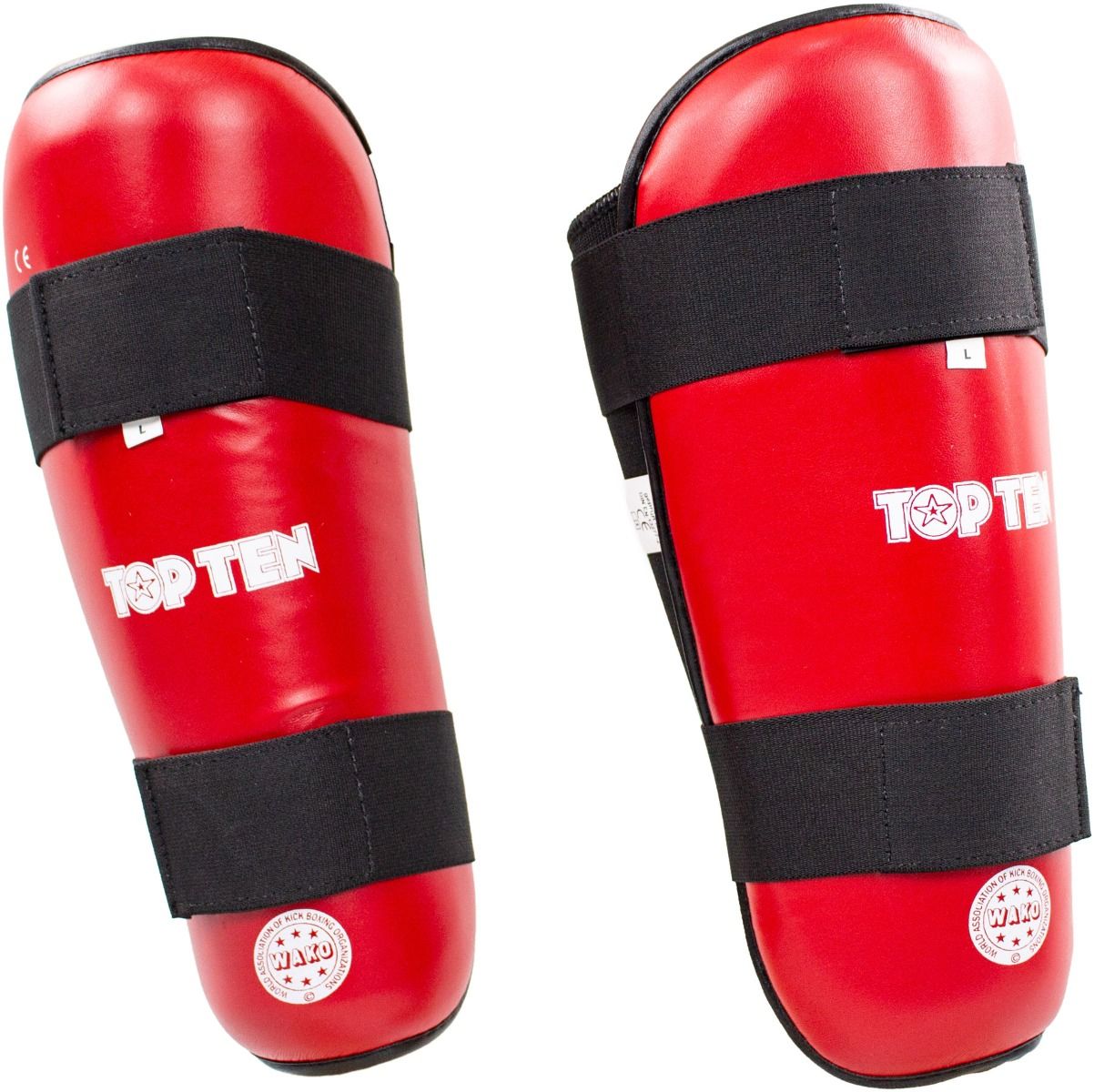 Shinguards Top Ten WAKO - red