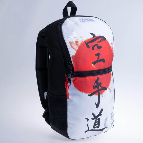 Fighter Rucksack Größe S - Karate - weiß/rot